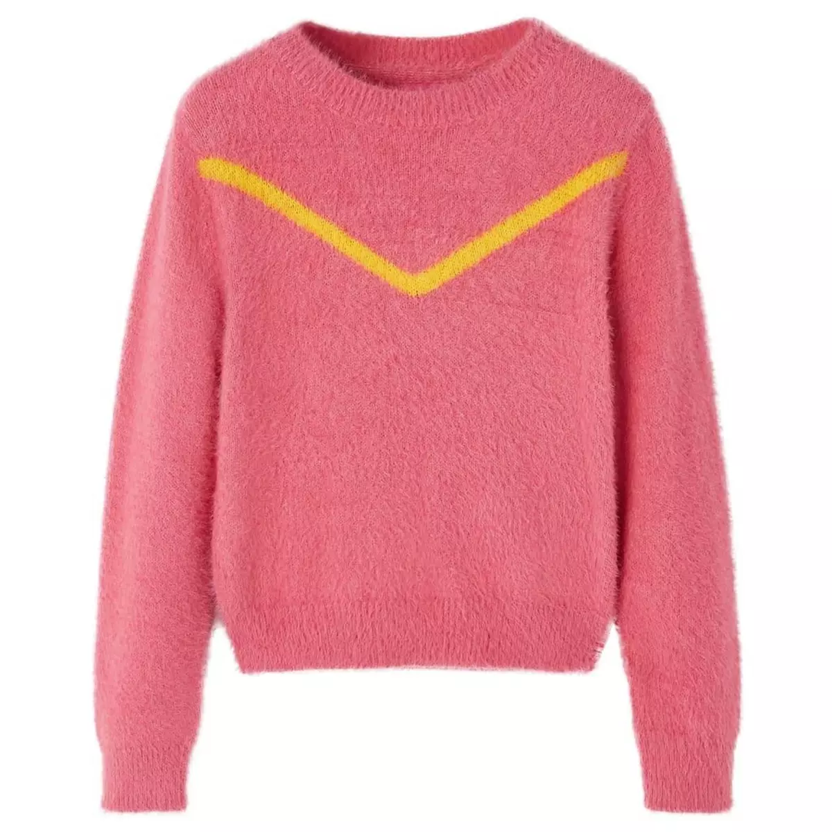 VIDAXL Pull-over tricote pour enfants rose vieux 128
