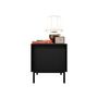 Voir la diapositive 2 : BEST MOBILIER Girona - table de chevet - noir - 45 cm