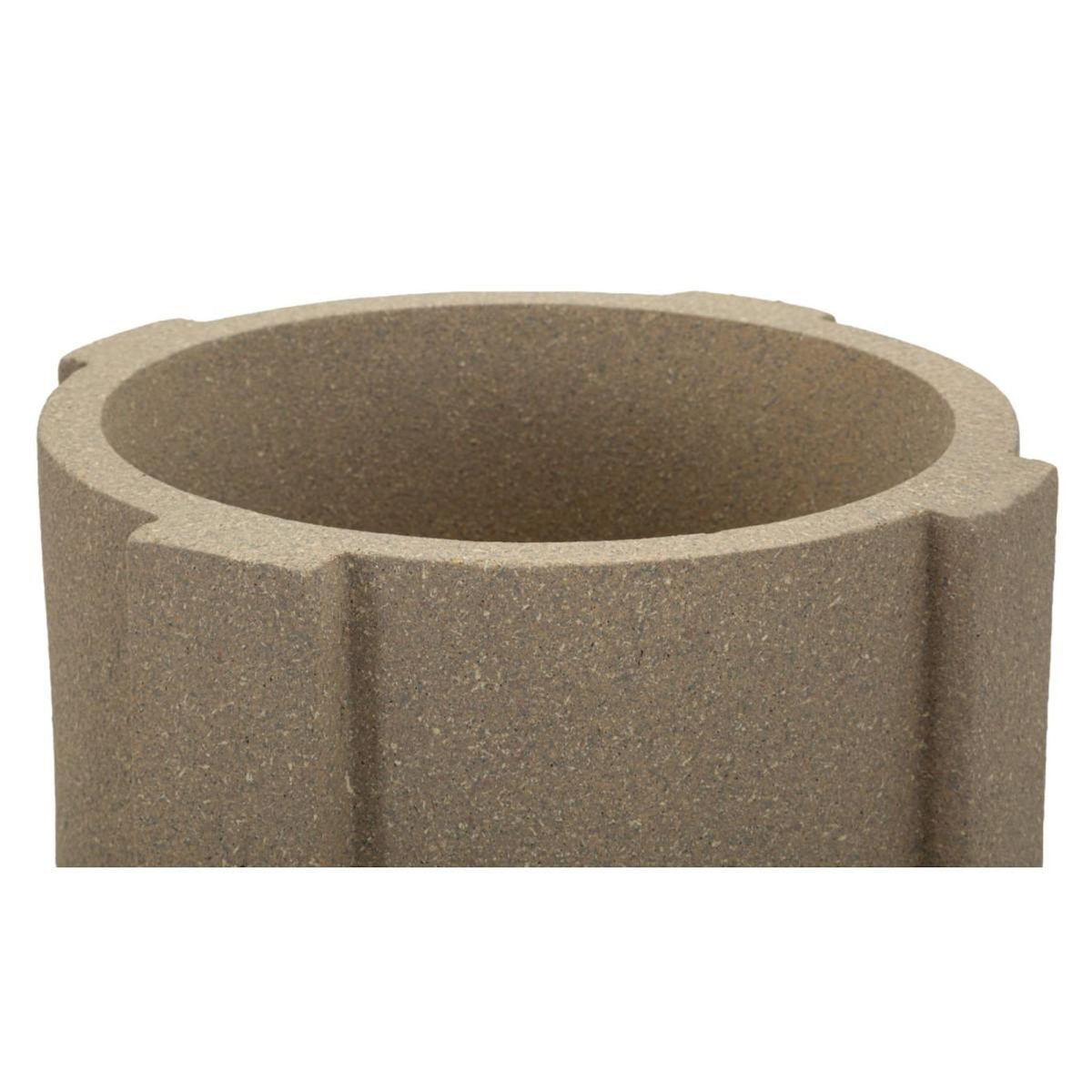 Paris Prix Cache-Pot Design  Moai  80cm Marron