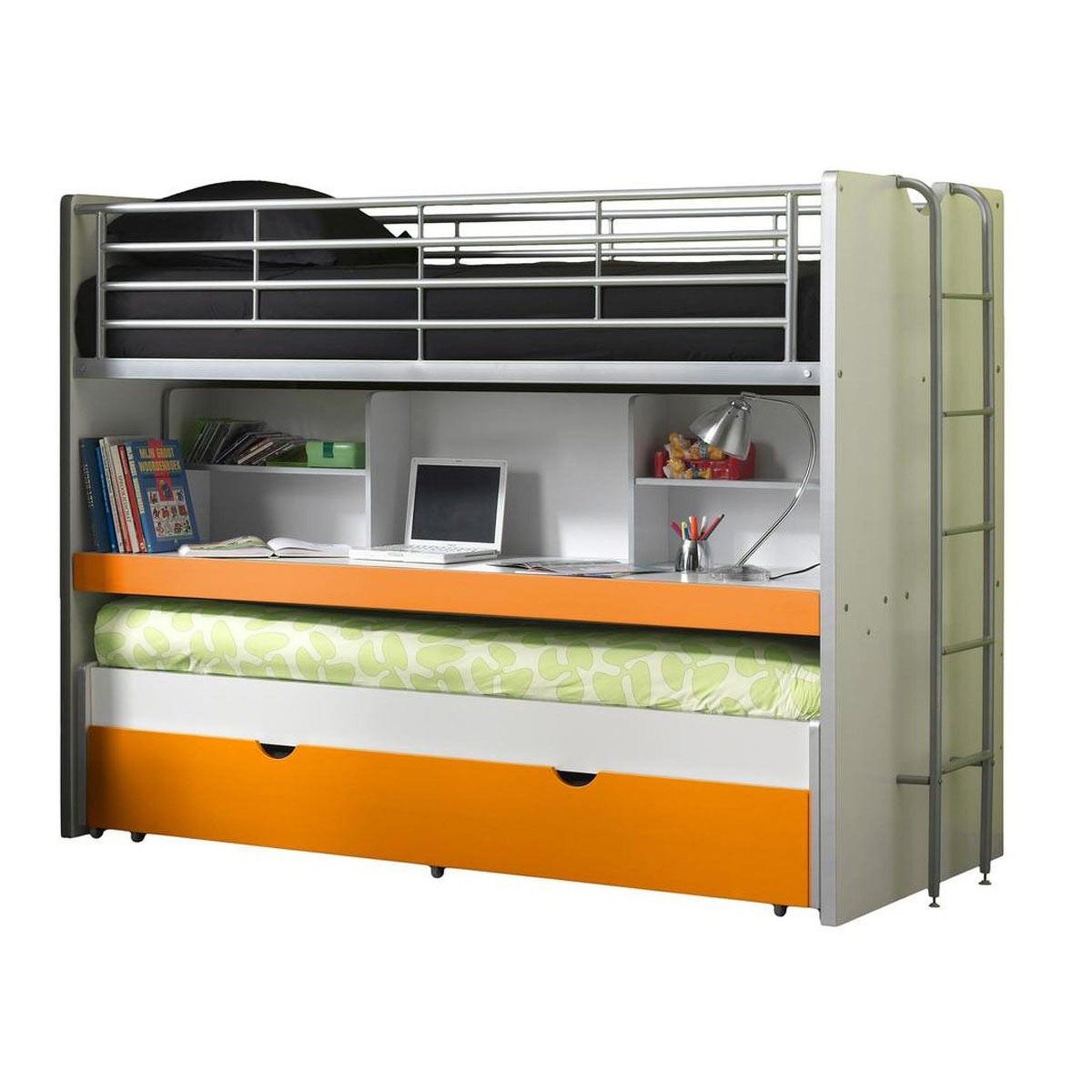 Paris Prix Lit superposé enfant  bonny  90x200cm orange