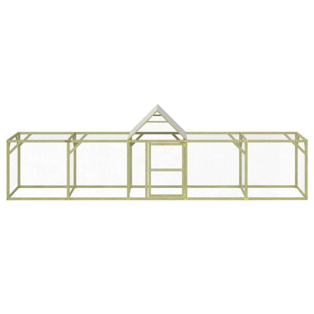 VIDAXL Poulailler 500x100x150 cm Bois de pin massif impregne