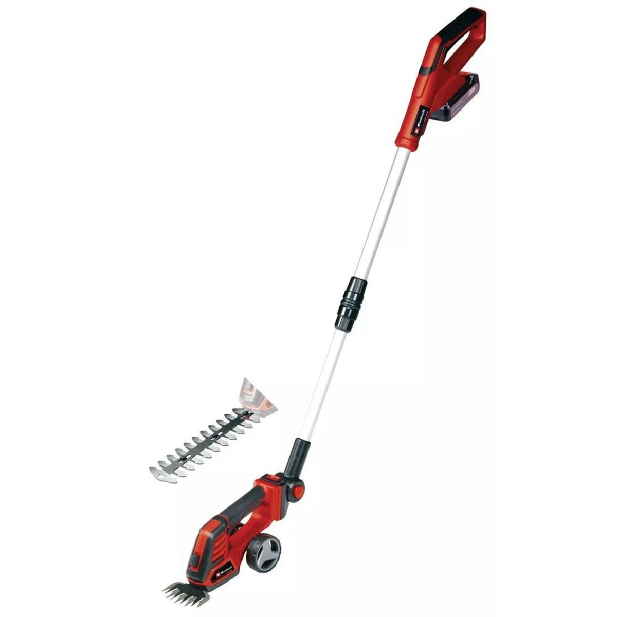 Einhell Cisaille gazon/taille-buissons GE-CG 18/100 Li T - 18V - lames 100/200mm - manche télescopique