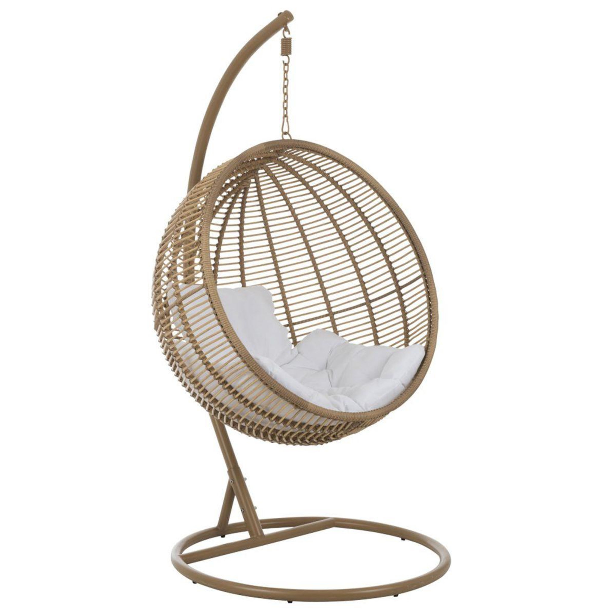 J-LINE Fauteuil suspendu rond  aciera  193cm naturel