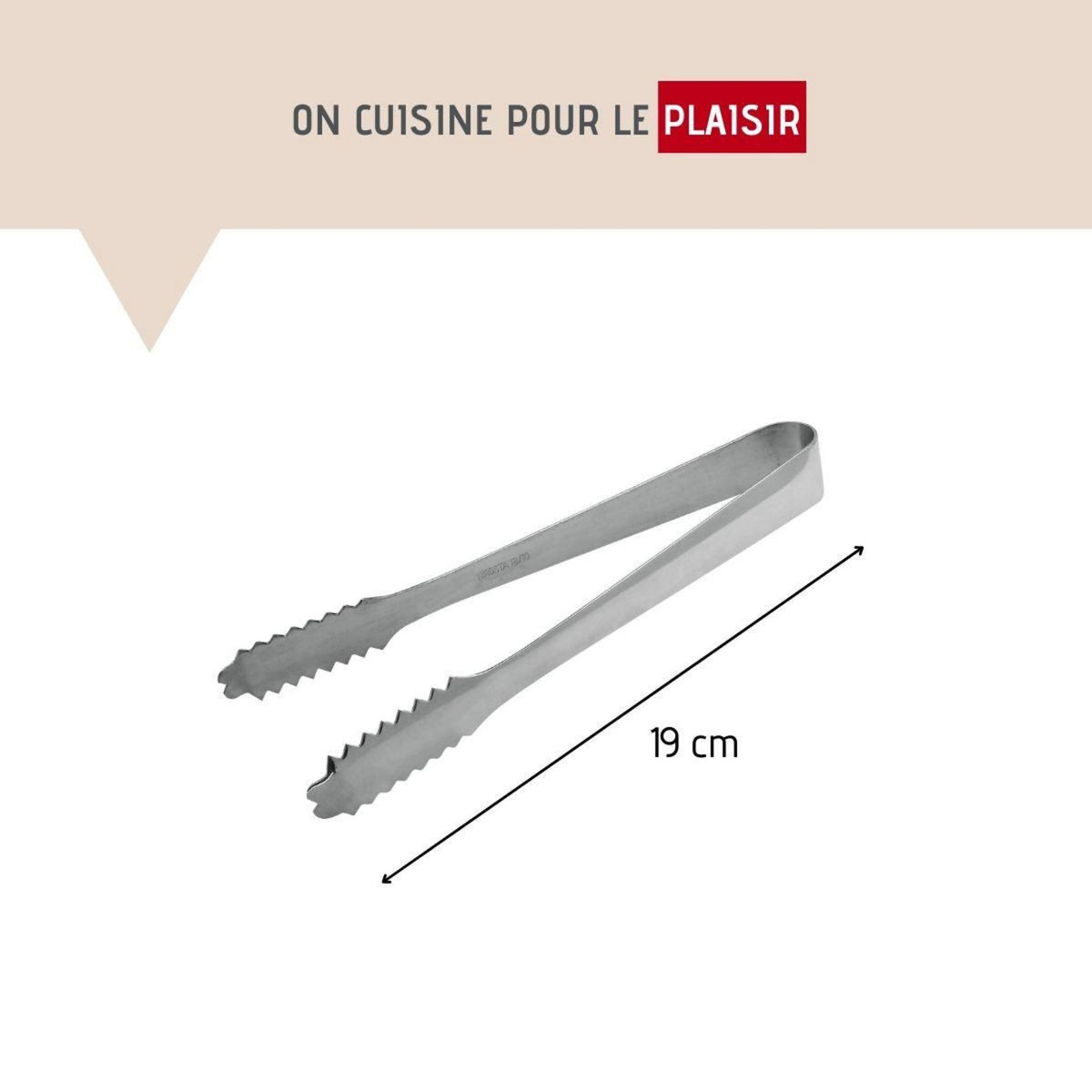 FM PROFESSIONAL Lot de 2 pinces à glaçons inox FM Professional Boissons