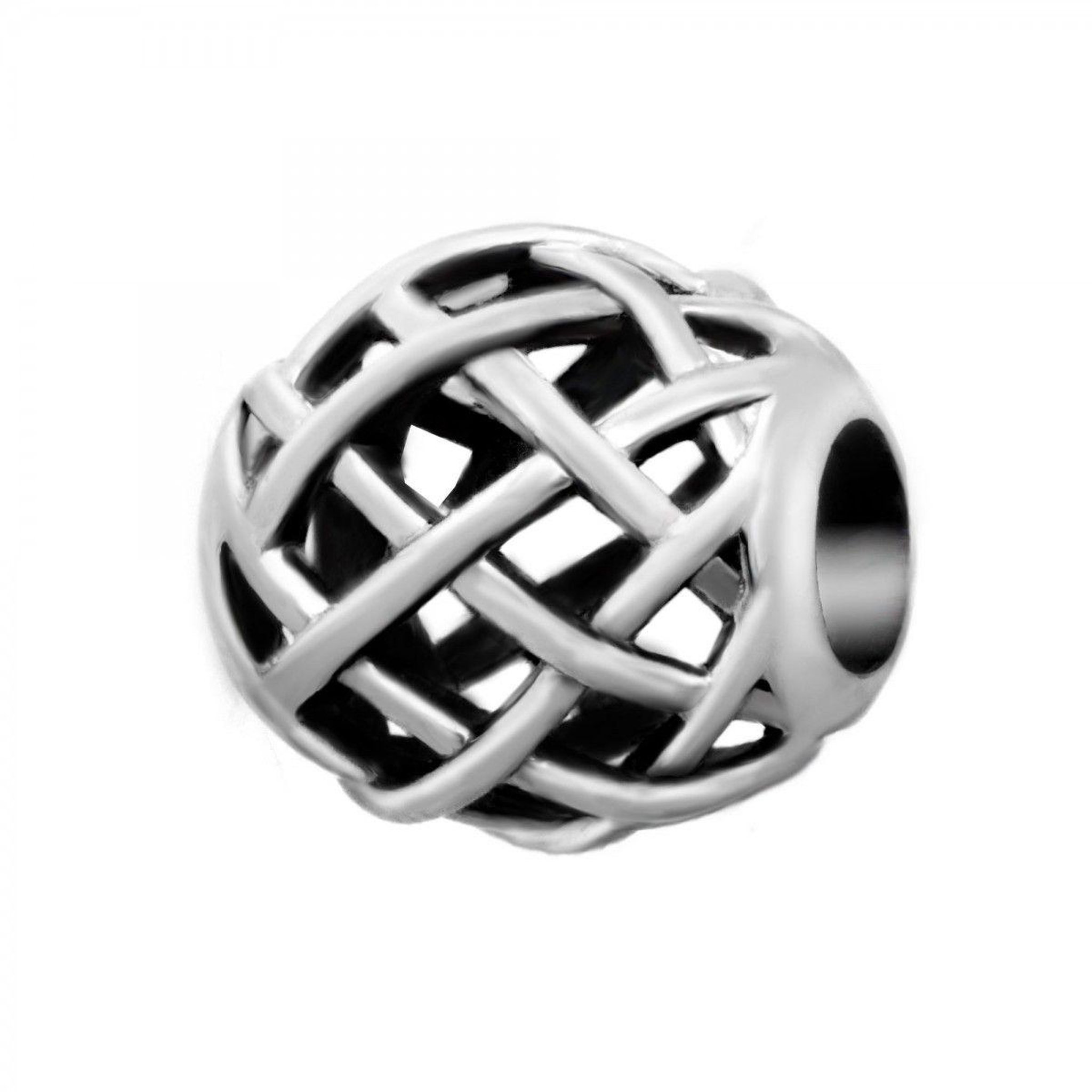 SC CRYSTAL Charm perle acier par SC Crystal