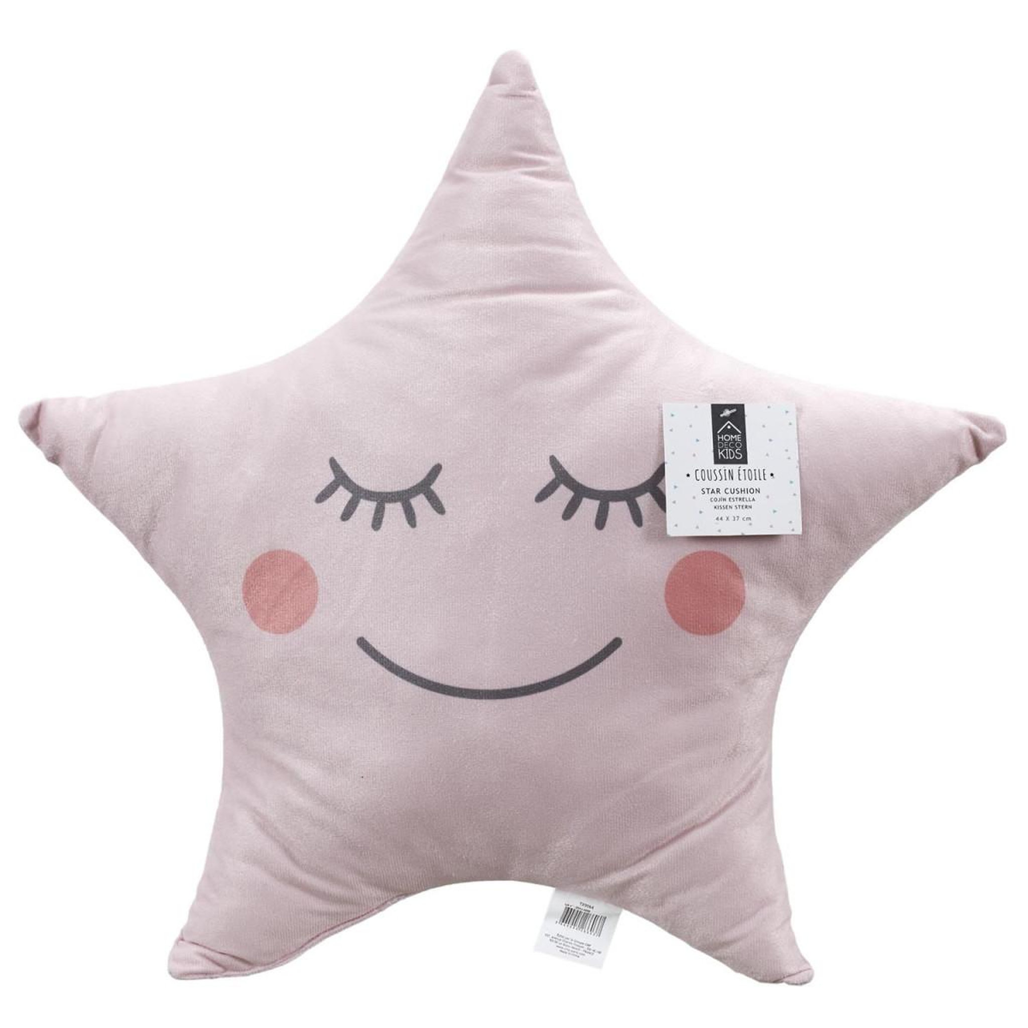 Voir la diapositive 4 : HOME DECO KIDS Coussin déco enfant  étoile  37x44cm rose
