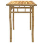 Voir la diapositive 5 : VIDAXL Table a manger de jardin 110x55x75 cm bambou