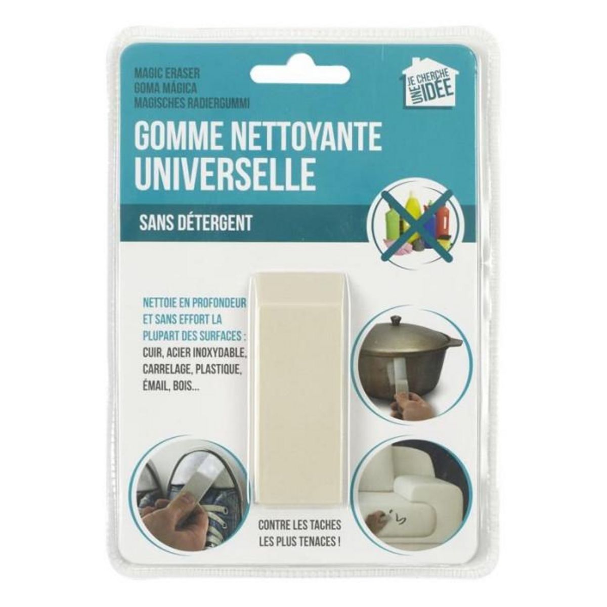 Paris Prix Gomme Magique  Anti Rayures  7cm Blanc