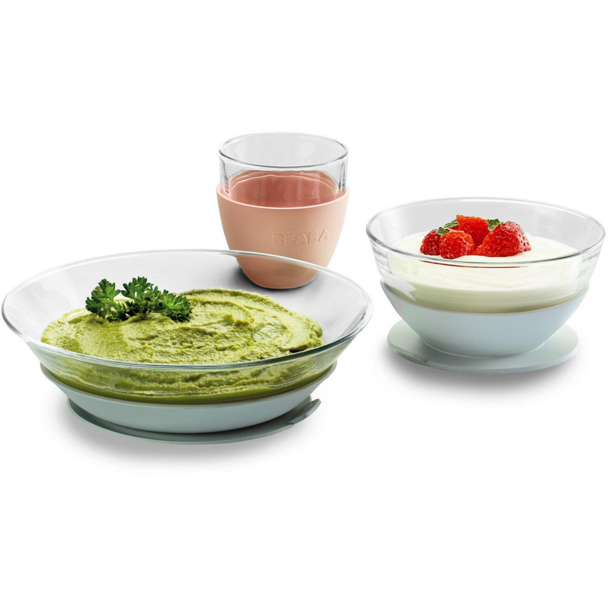 BEABA Coffret repas repas verre eucalyptus