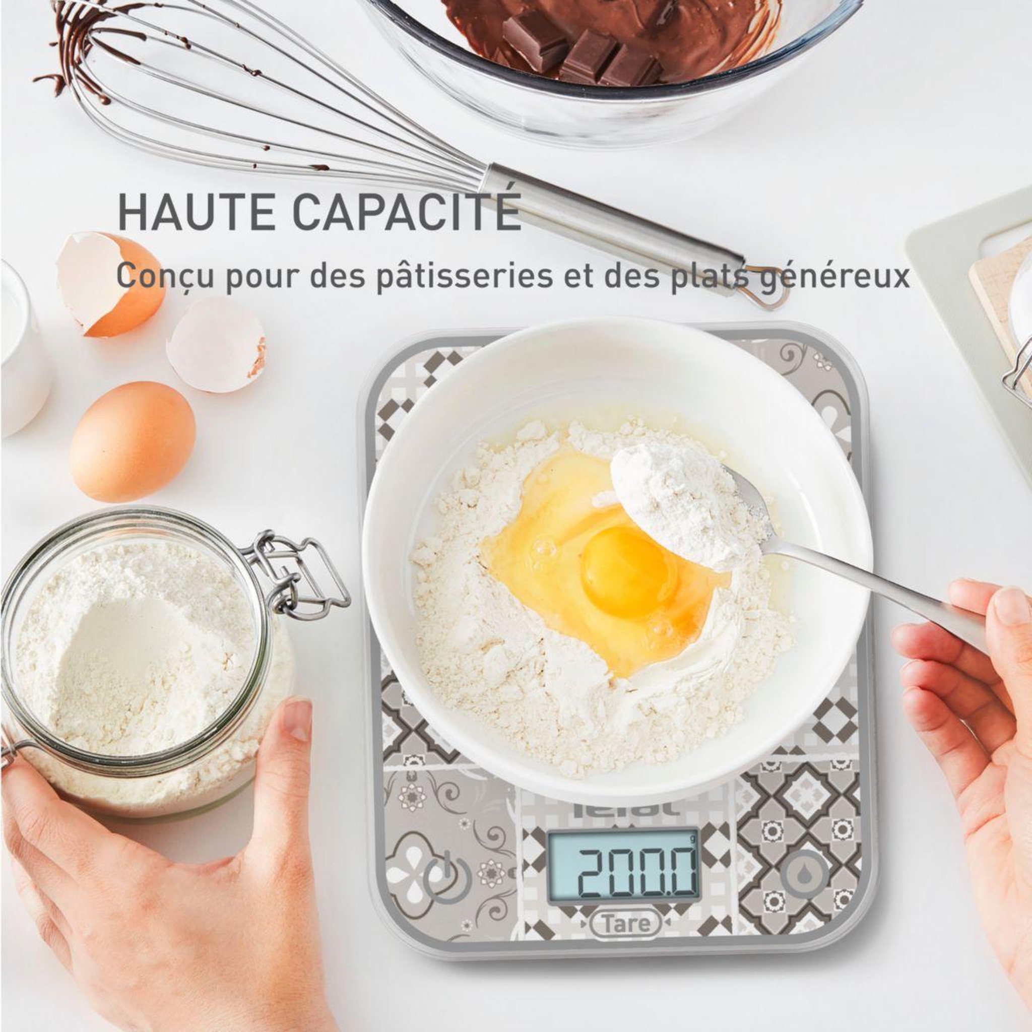 Voir la diapositive 5 : TEFAL Balance de cuisine Optiss de cuisine BC50D6V0