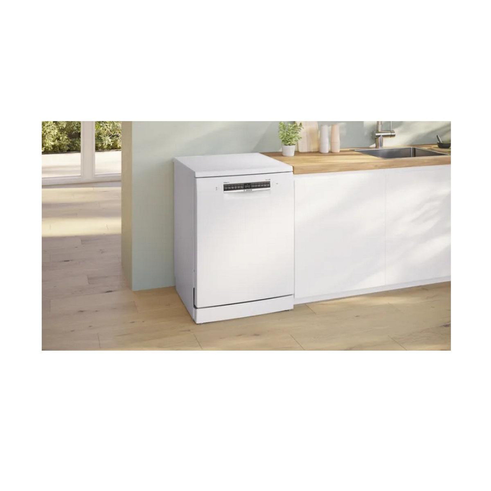 Voir la diapositive 3 : BOSCH Lave-vaisselle 60cm 14couverts 42db blanc - sms4emw06e