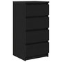 Voir la diapositive 2 : VIDAXL Buffet chene noir 37,5x35x76 cm bois d'ingenierie