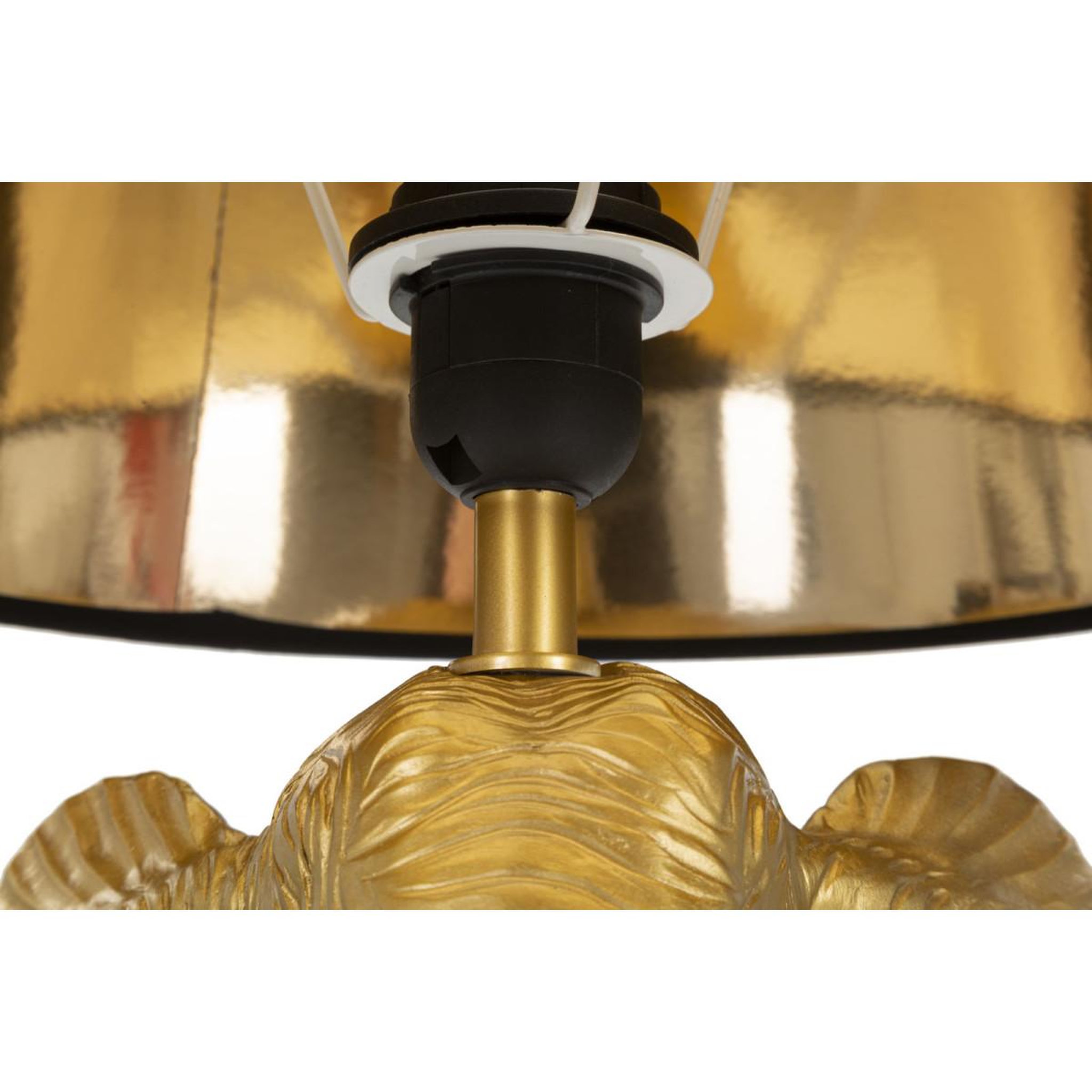 Voir la diapositive 3 : Paris Prix Lampe à poser design  elephant  59cm or & noir
