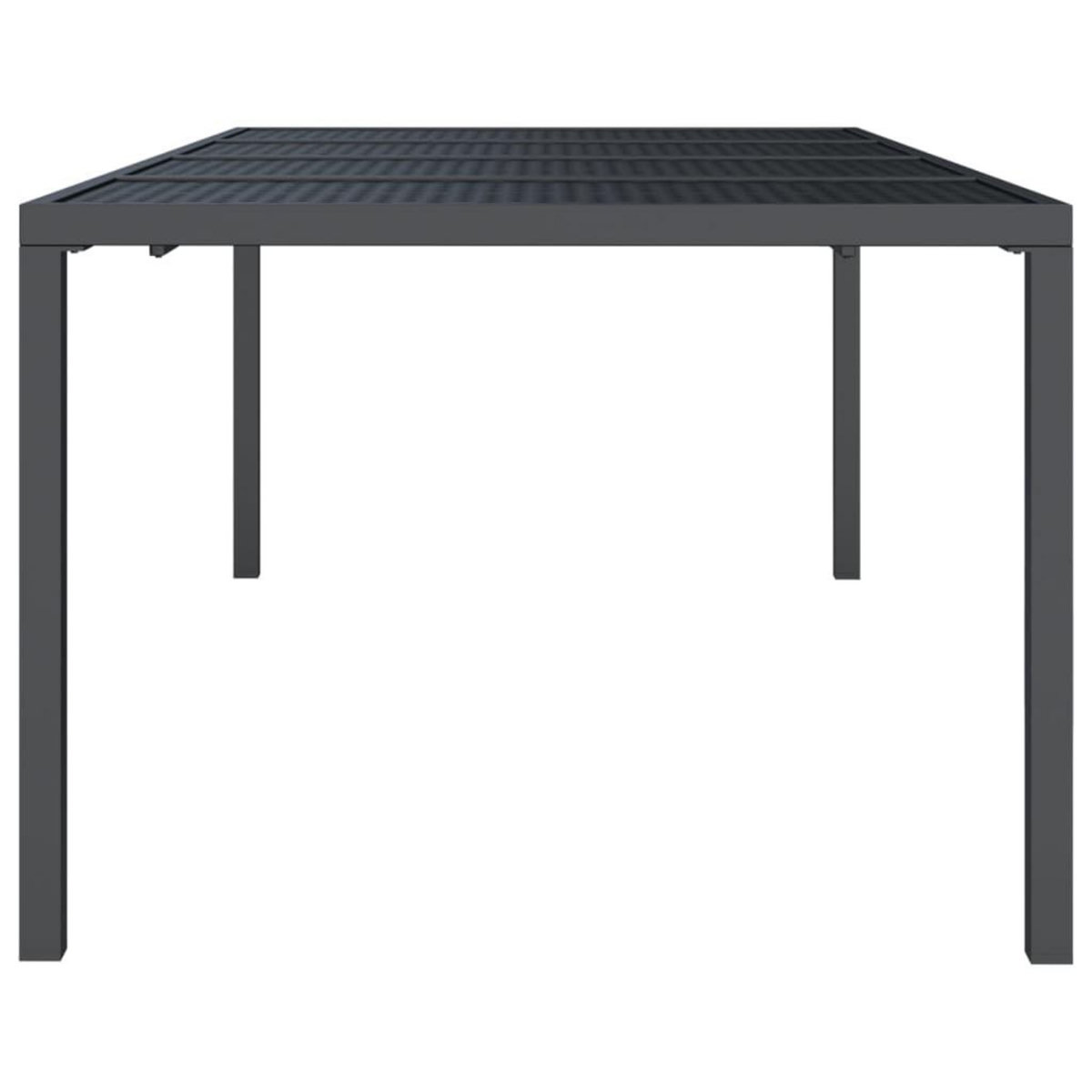 VIDAXL Table de jardin anthracite 200x100x72 cm acier