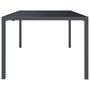 Voir la diapositive 4 : VIDAXL Table de jardin anthracite 200x100x72 cm acier