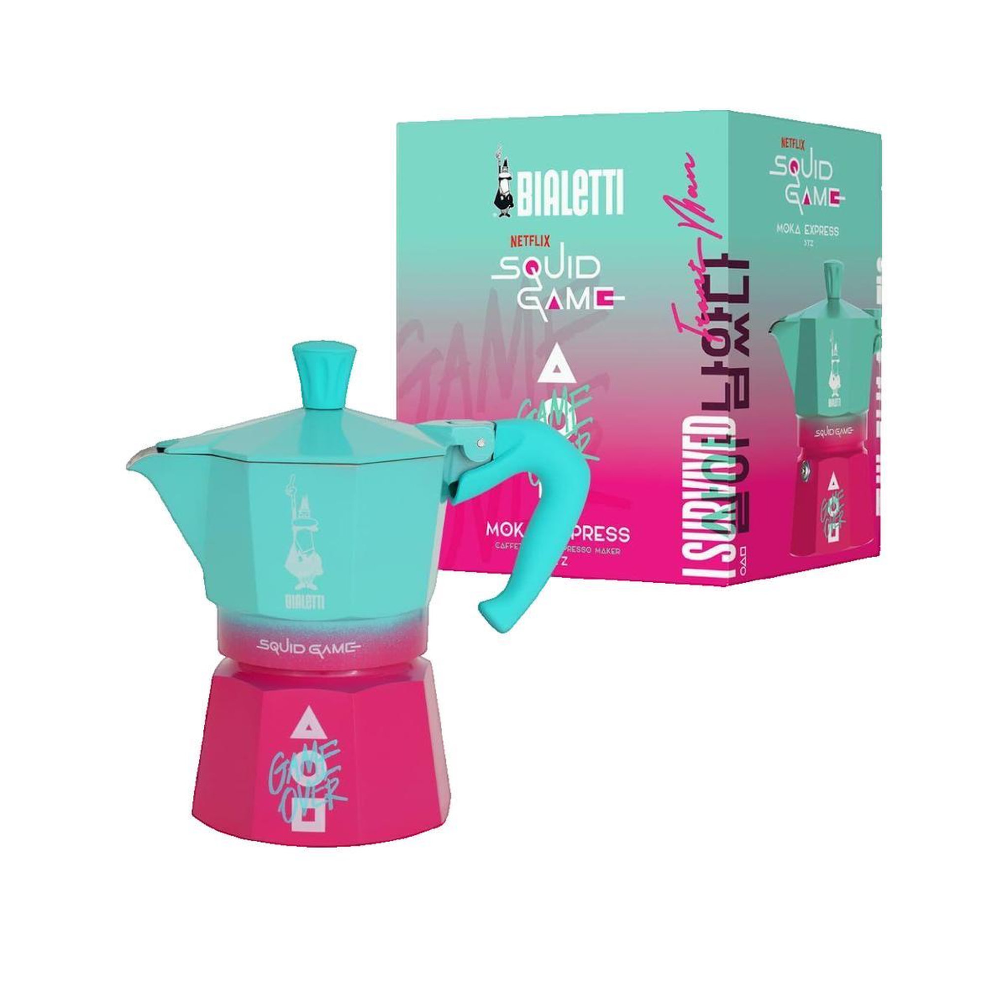 BIALETTI Cafetière Bialetti Moka Express Squid Game Rose