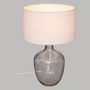 Voir la diapositive 4 : ATMOSPHERA Lampe à Poser en Verre  Winter  43cm Blanc
