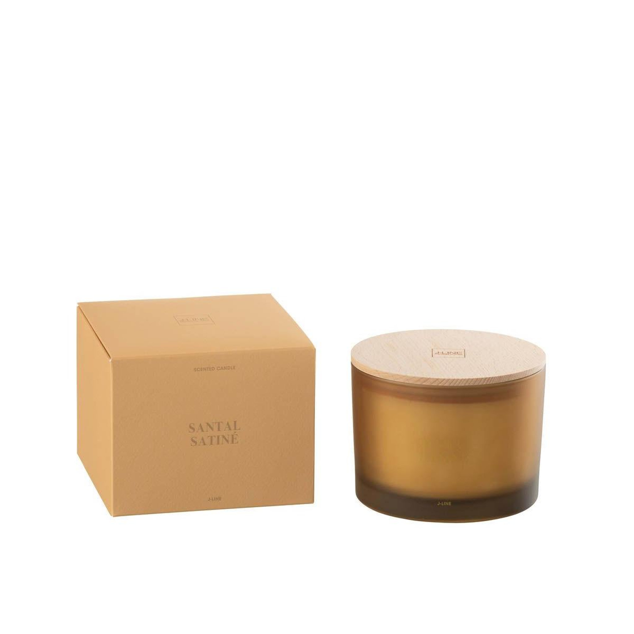Voir la diapositive 3 : J-LINE Bougie parfumée  accords essentiels  10cm santal satiné