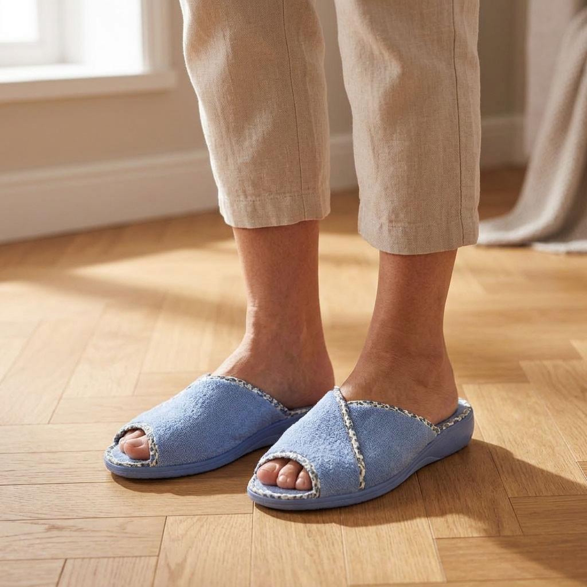 Voir la diapositive 2 : OZABI OZABI-Pantoufle Mule Femme Eponge Respirante Fabrication Espagnole, Bout Ouvert