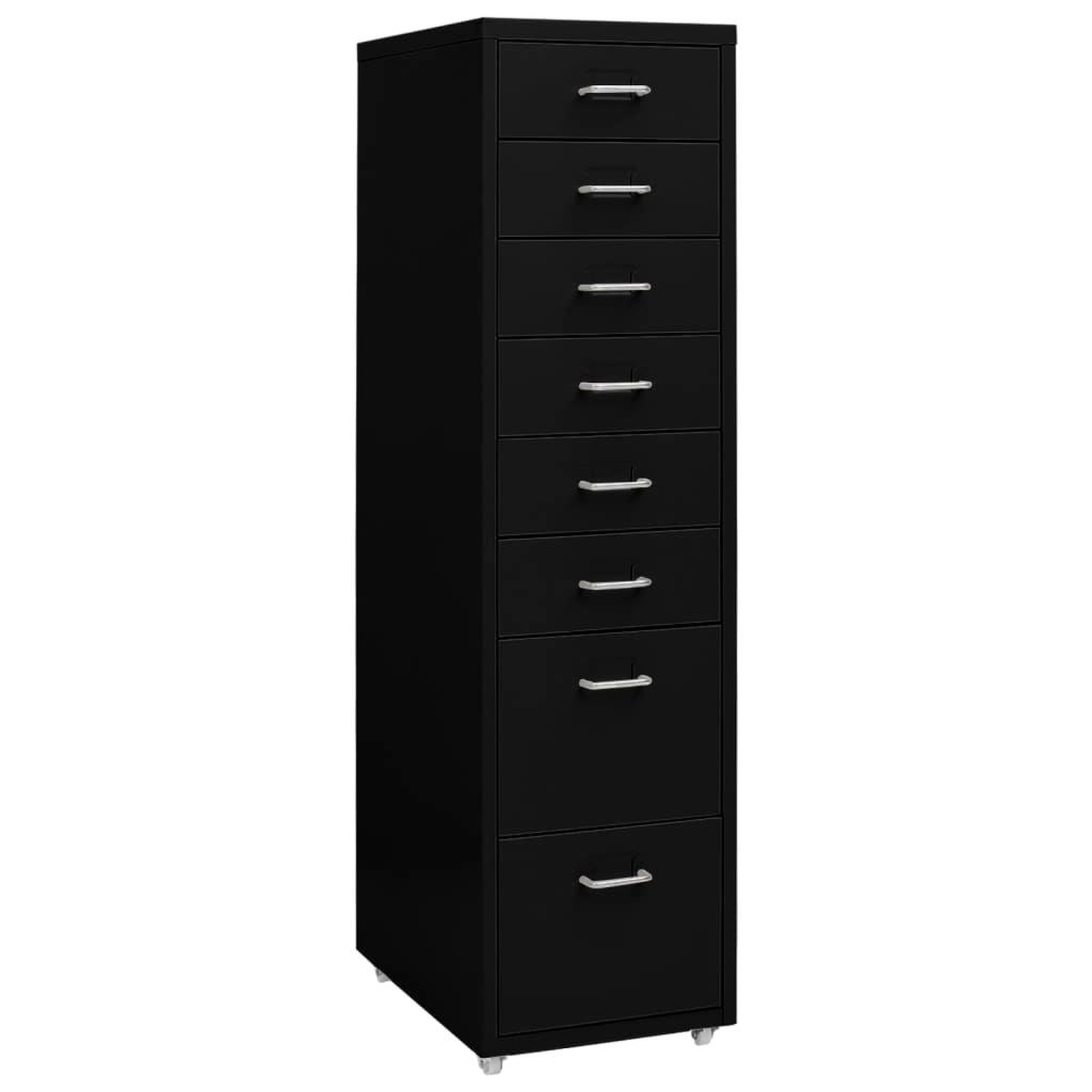 VIDAXL Classeur mobile Noir 28x41x109 cm Metal