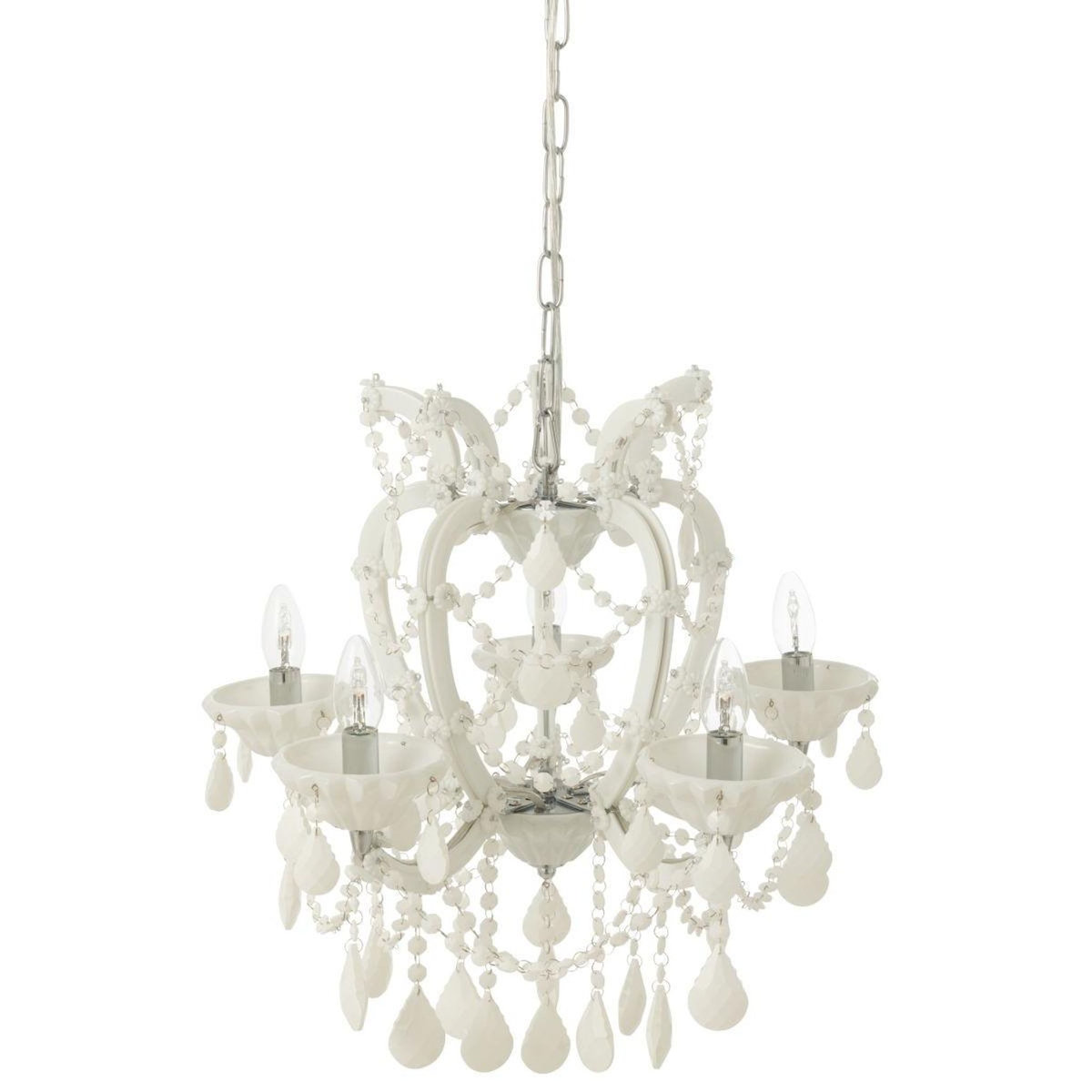 Paris Prix Lustre en Verre  Antique  57cm Blanc