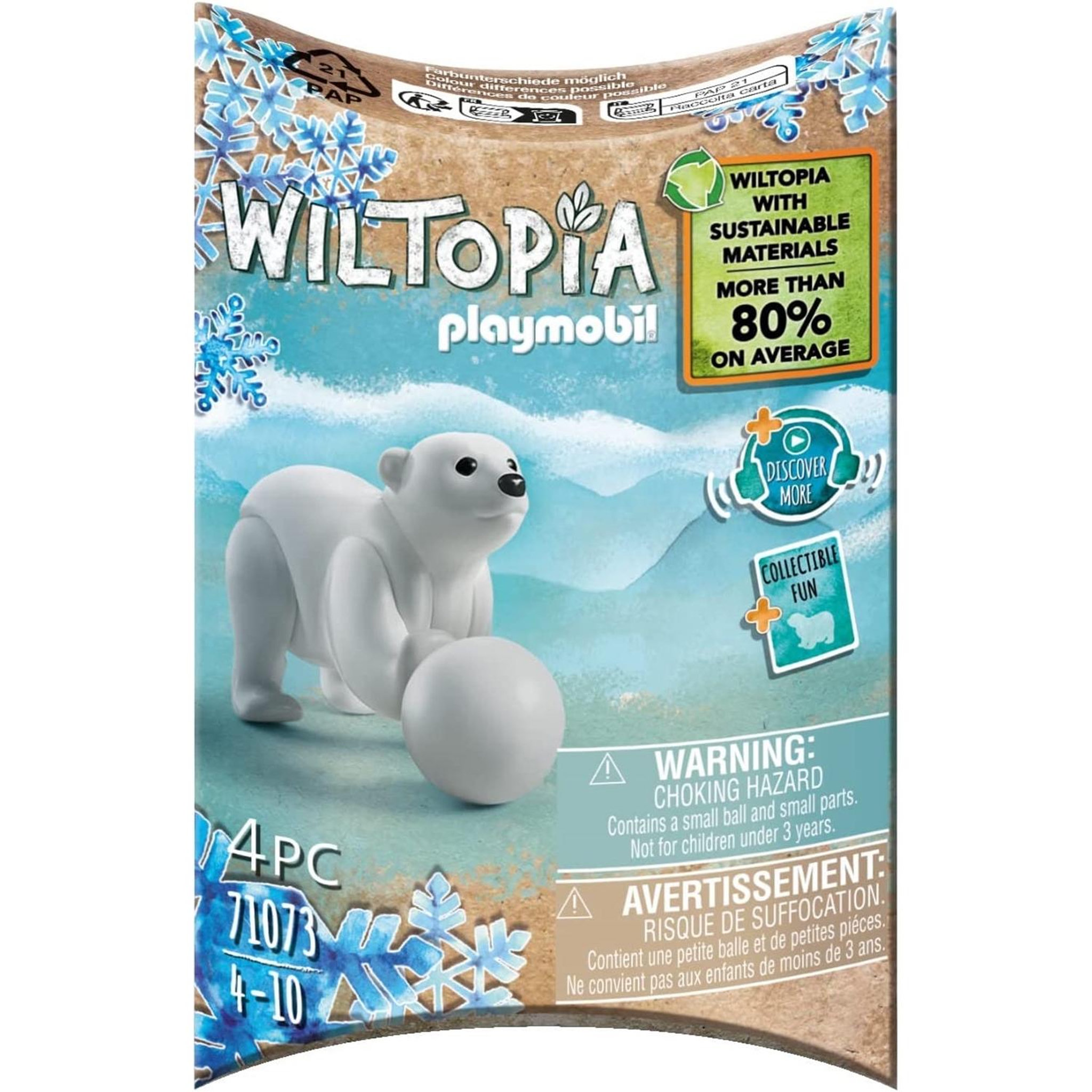 PLAYMOBIL Wiltopia Bébé Ours polaire