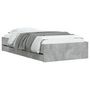 Voir la diapositive 3 : VIDAXL Cadre de lit avec tiroirs sans matelas gris beton 90x200 cm