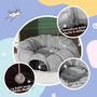 Voir la diapositive 6 : PAWHUT Tunnel pour chat intérieur - fonction lit pliable avec coussin et jeu balle suspendue - gris