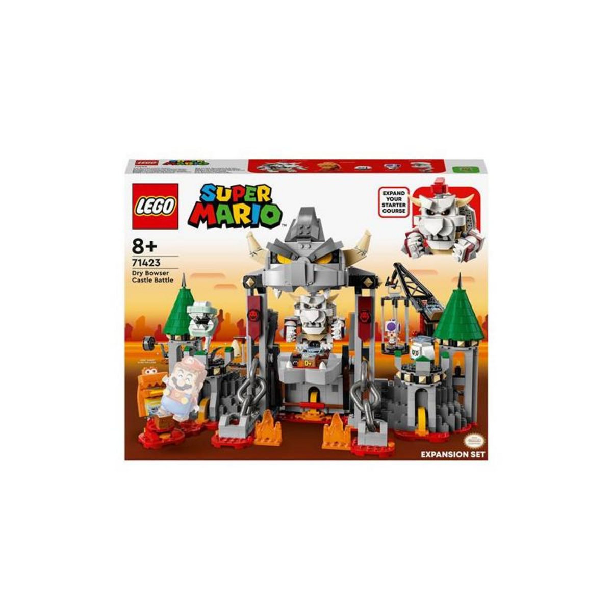 LEGO LEGO® Super Mario™ 71423 Ensemble d'extension Bataille au château de Bowser Skelet