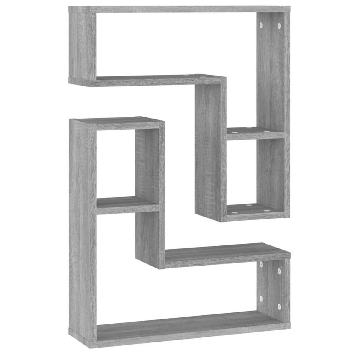 VIDAXL Etageres murales 2pcs Sonoma gris 50x15x50 cm Bois d'ingenierie