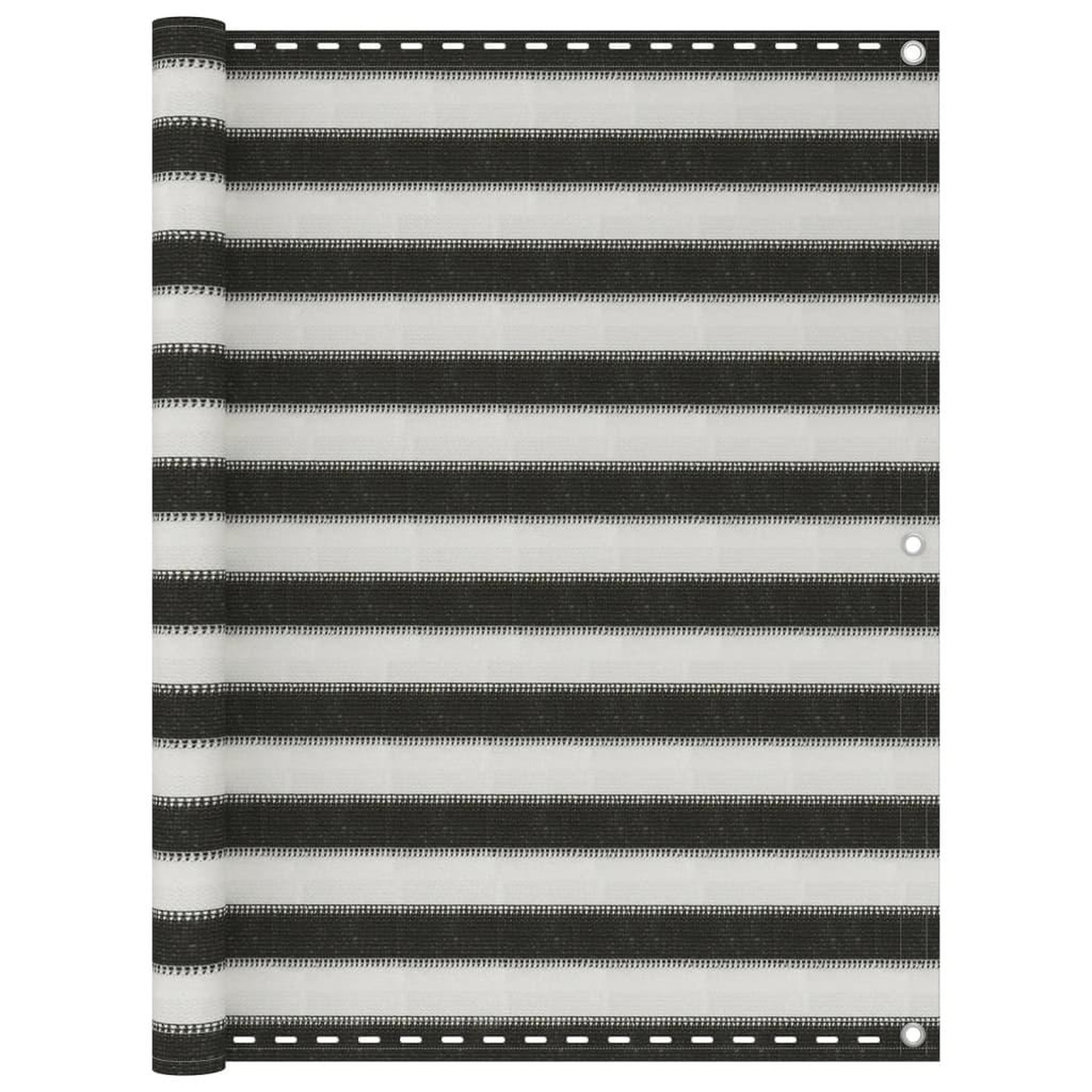 Voir la diapositive 1 : VIDAXL Ecran de balcon PEHD 120x400 cm Anthracite et blanc