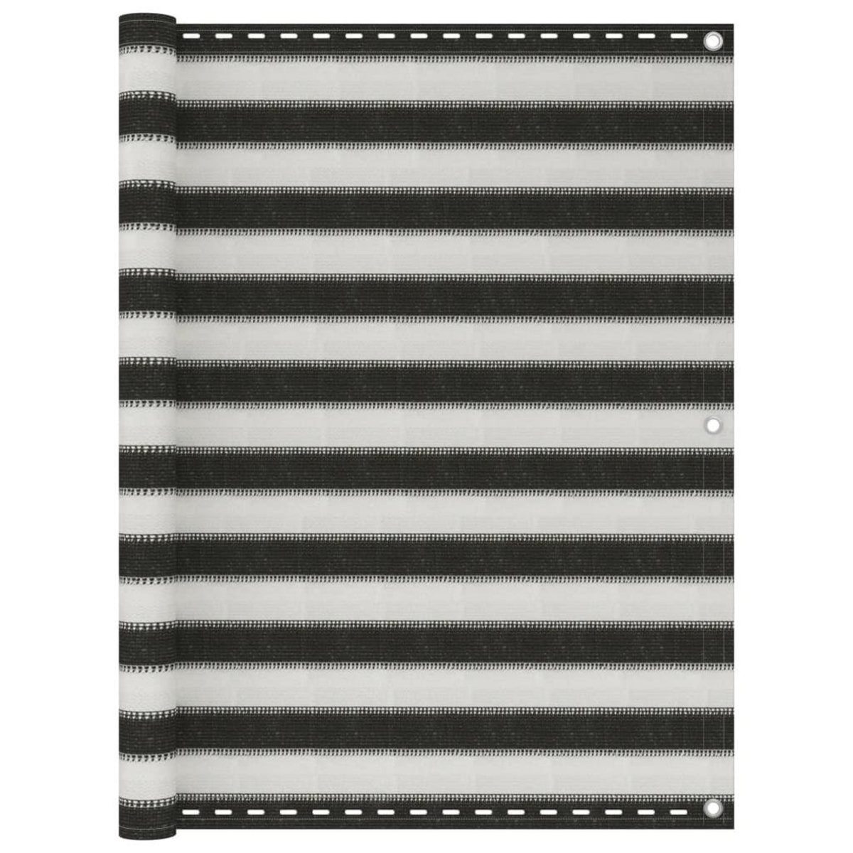 VIDAXL Ecran de balcon PEHD 120x400 cm Anthracite et blanc