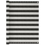 VIDAXL Ecran de balcon PEHD 120x400 cm Anthracite et blanc