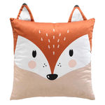 Paris Prix Coussin Déco Enfant en Velours  Roxy  40x40cm Orange