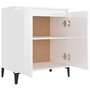 Voir la diapositive 4 : VIDAXL Buffet blanc brillant 60x35x70 cm bois d'ingenierie