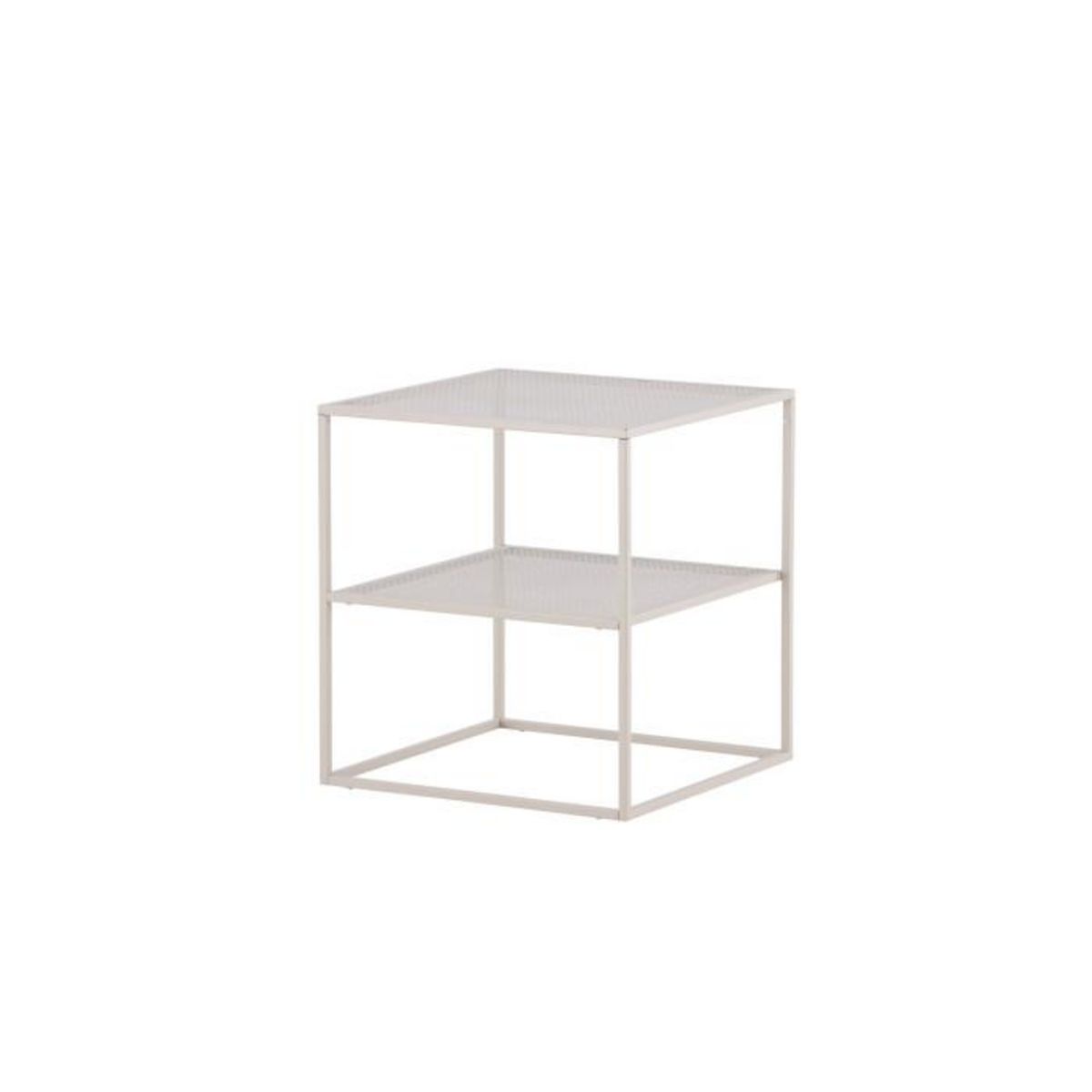 Paris Prix Table d'Appoint Avec Étagère  Netz  60cm Beige