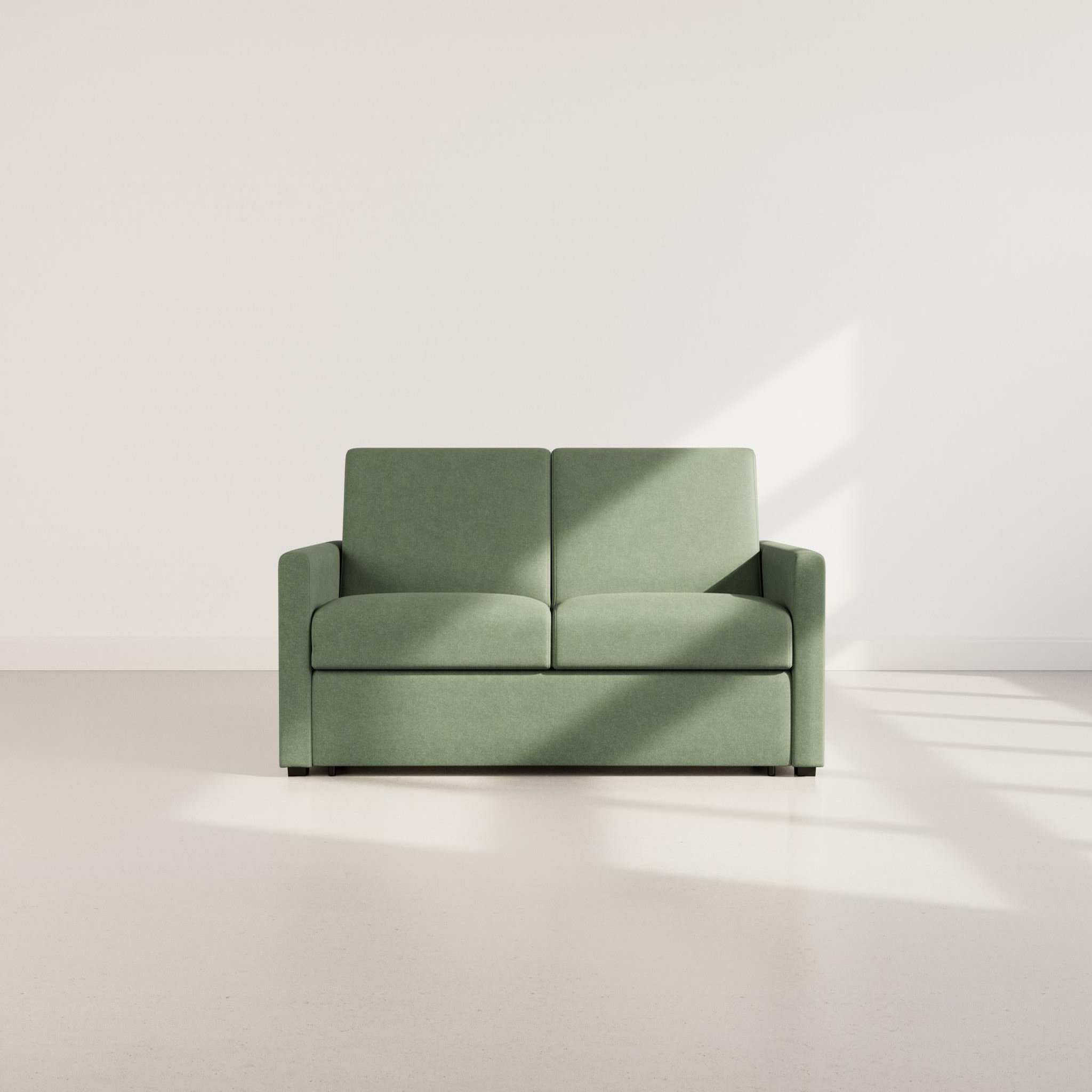 Voir la diapositive 5 : BEST MOBILIER Julia - canapé 3 places convertible express couchage quotidien 140 cm matelas 14 cm en tissu