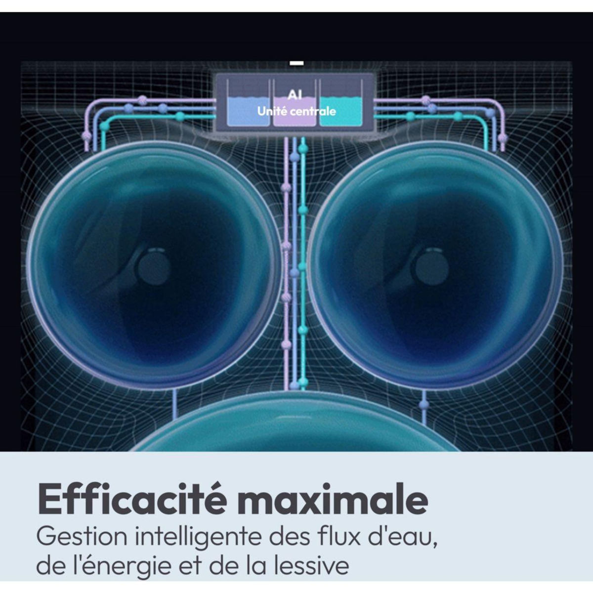 Candy Lave linge hublot MQD 410CBL9-47 Multiwash 3 tambours