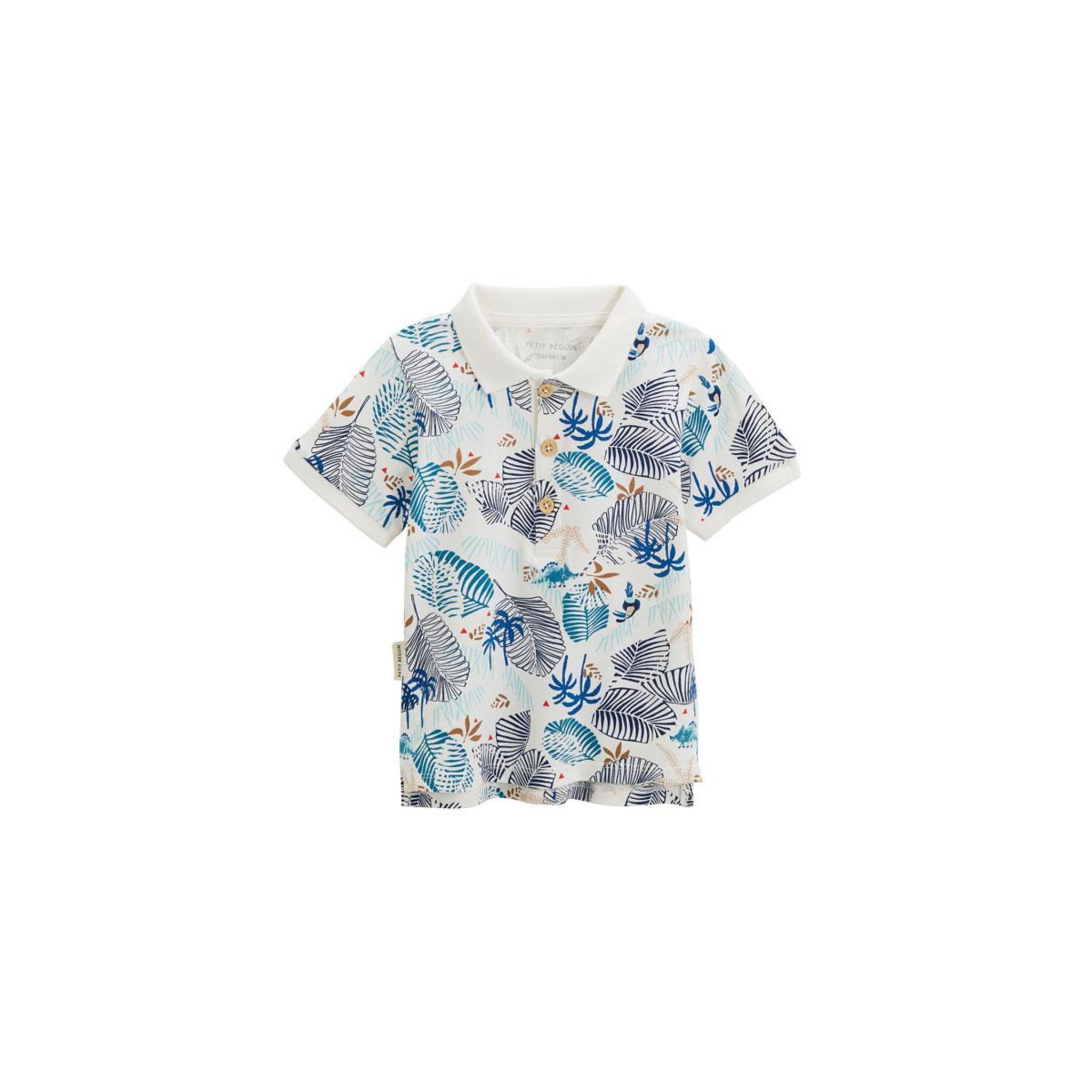 Petit Béguin Polo enfant Santorini. Coloris disponibles : Beige