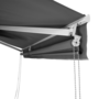 Voir la diapositive 6 : ID MARKET Store banne manuel 4x3 M gris anthracite lambrequin H.1,50 M