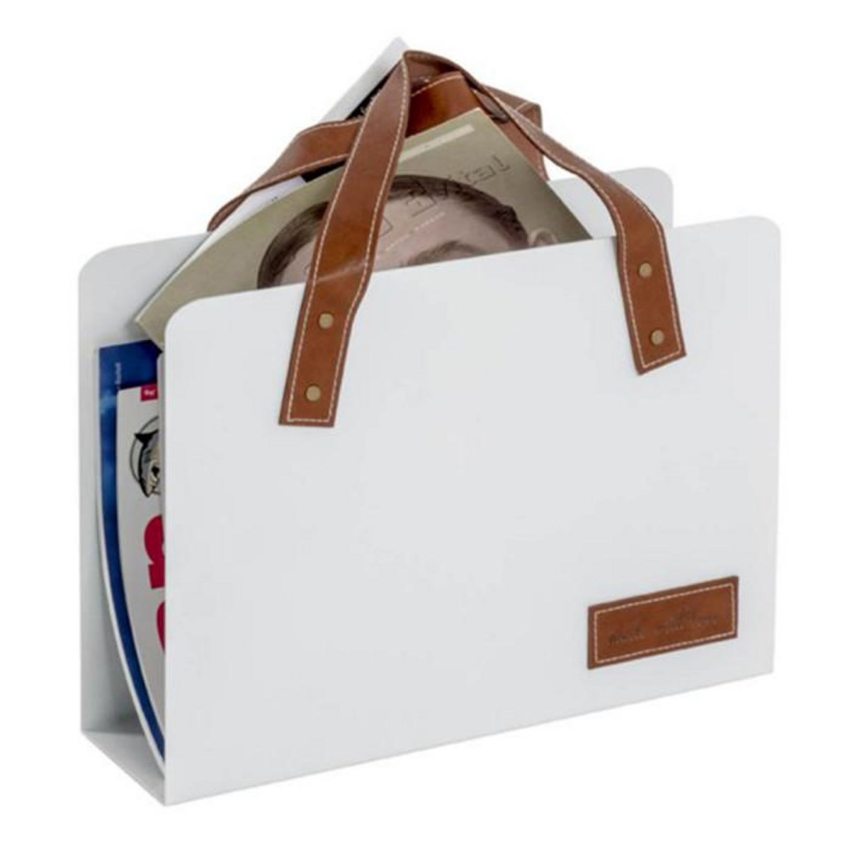 Paris Prix Porte-Revues Design  Bag  38cm Blanc