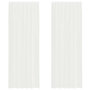Voir la diapositive 2 : VIDAXL Rideaux en voile avec boucles 2 pcs blanc 140x260 cm