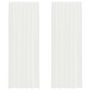 Voir la diapositive 2 : VIDAXL Rideaux en voile avec boucles 2 pcs blanc 140x260 cm