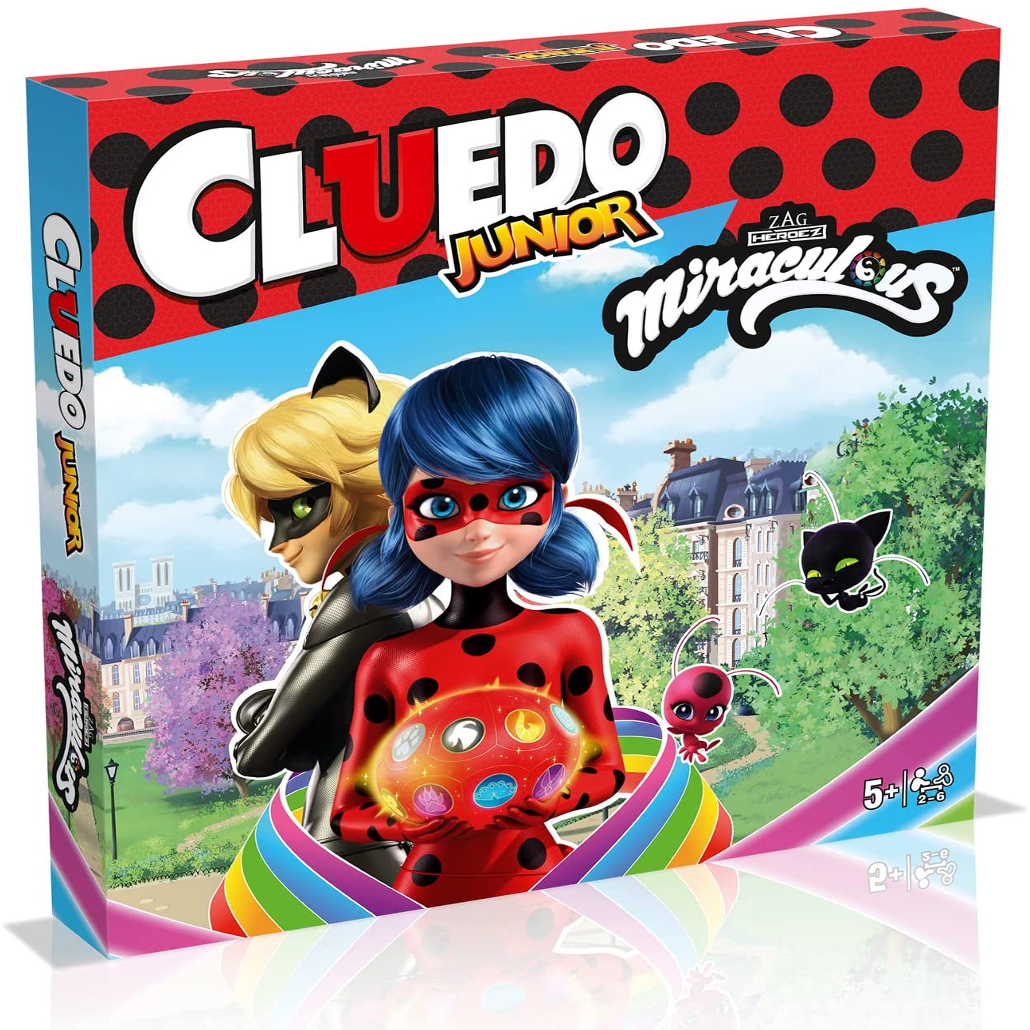 Voir la diapositive 1 :  WINNING MOVES Cluedo junior Miraculous