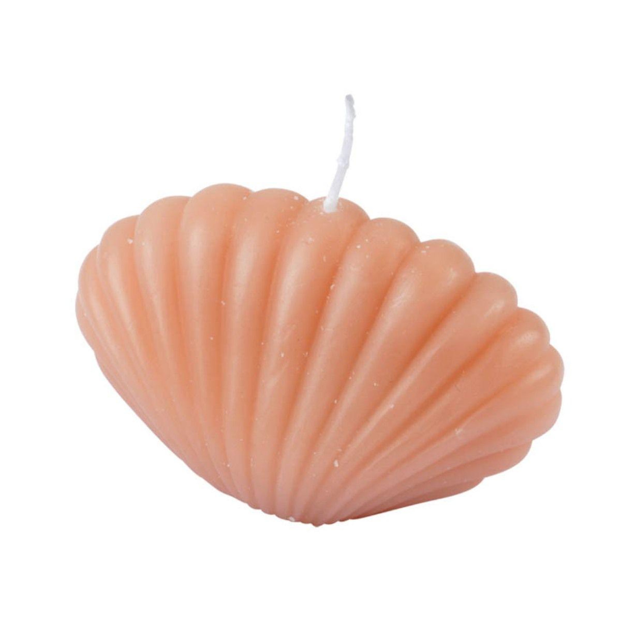 HOMEA Bougie déco coquillage  arty  9cm blush