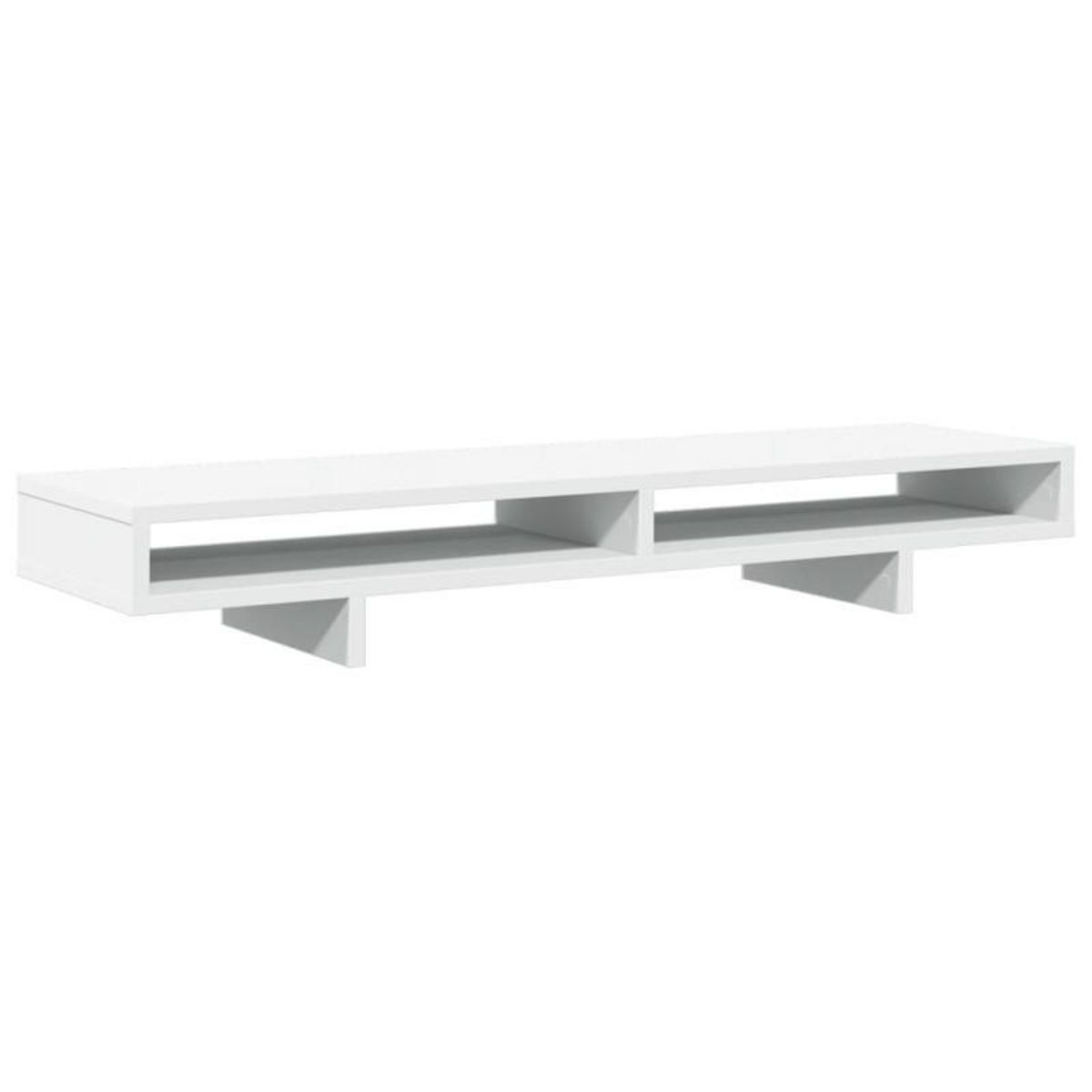 VIDAXL Support de moniteur blanc 100x27x15 cm bois d ingénierie