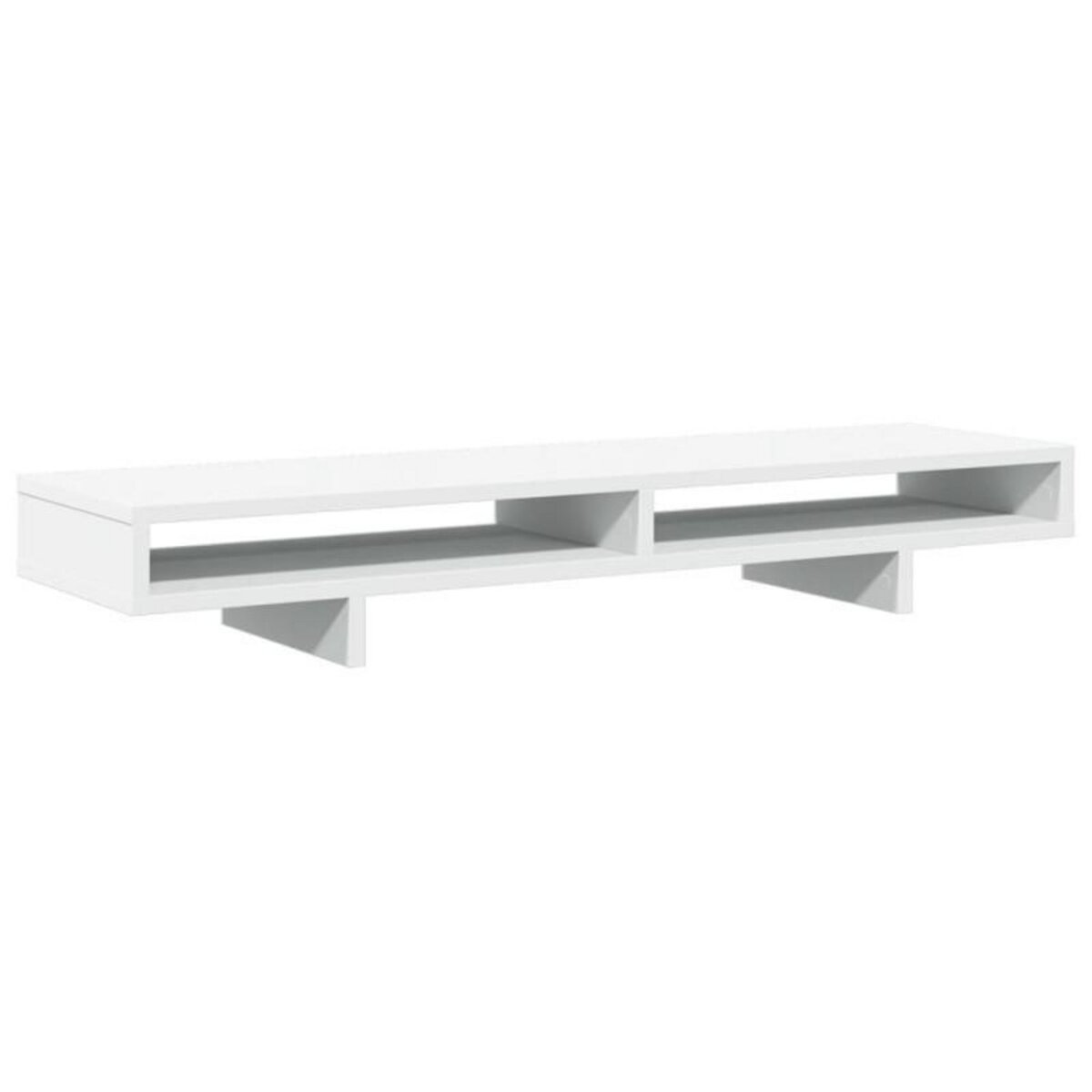 VIDAXL Support de moniteur blanc 100x27x15 cm bois d ingénierie