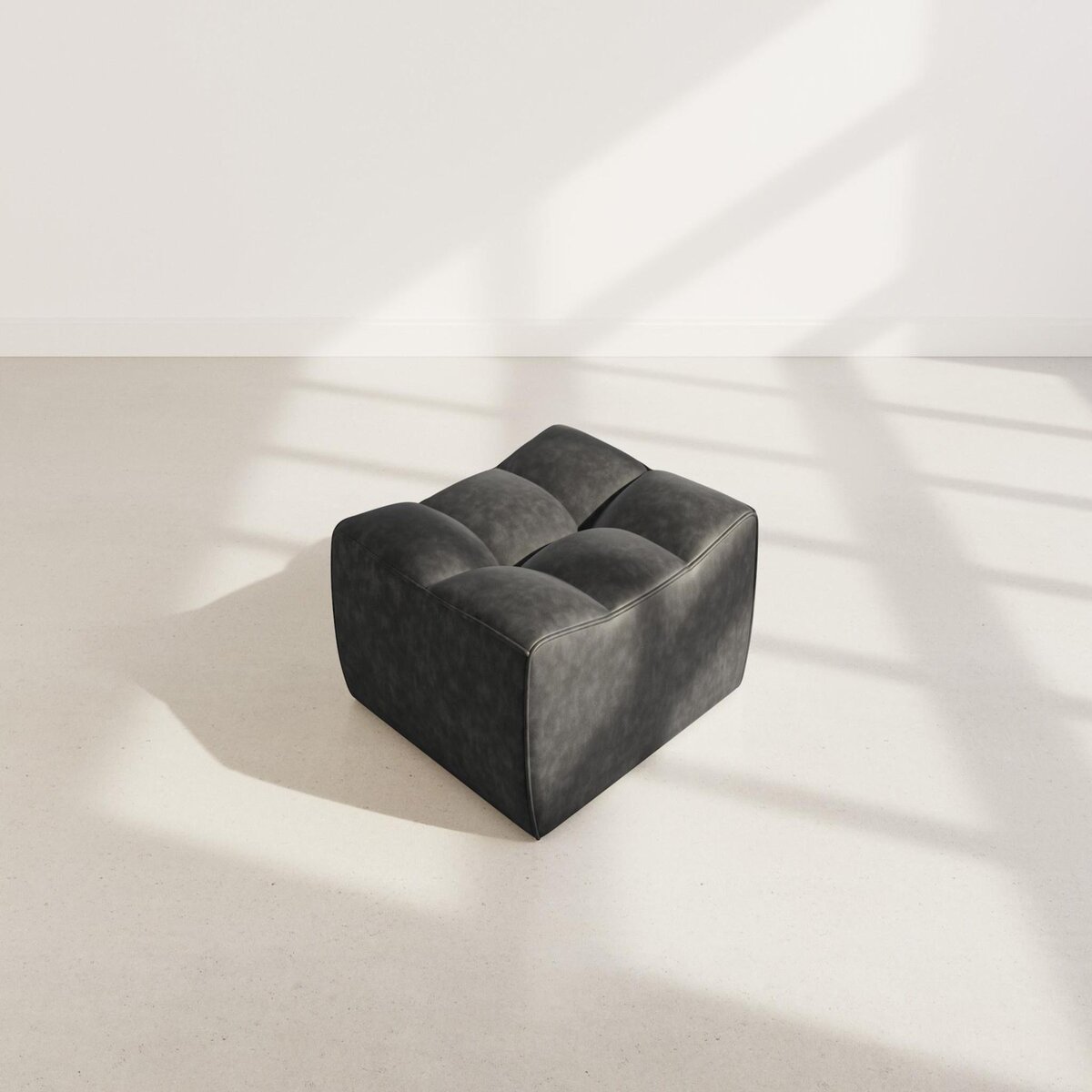 LISA DESIGN Alya - pouf en simili
