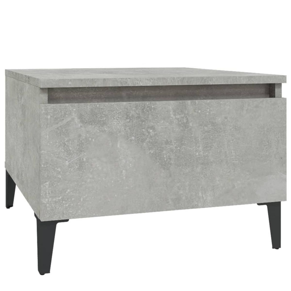 VIDAXL Table d'appoint Gris beton 50x46x35 cm Bois d'ingenierie