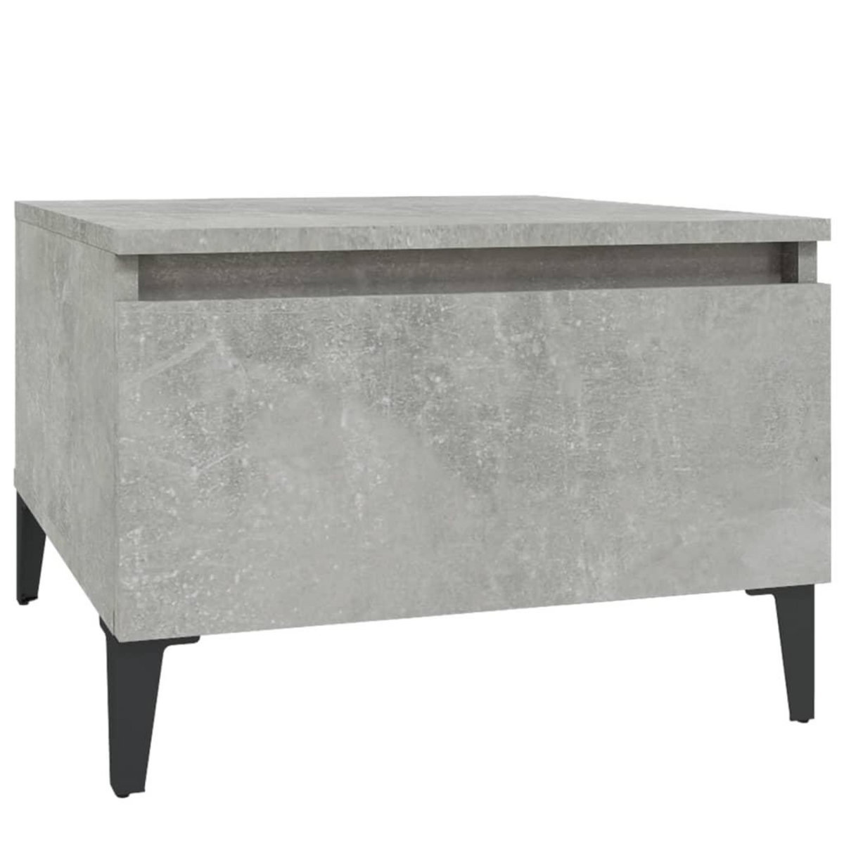 VIDAXL Table d'appoint Gris beton 50x46x35 cm Bois d'ingenierie